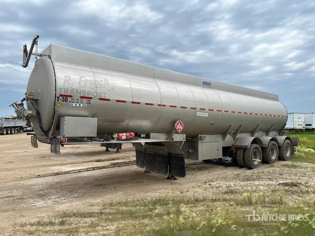 2012 Lazer Inox 37500 L Tri/A Tanker Trailer