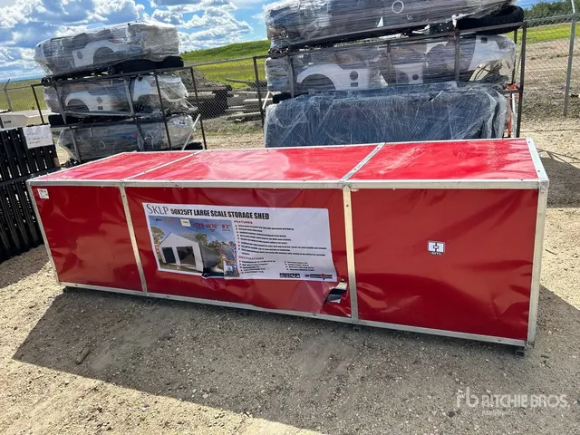 2026 SKLP SK-S5025 50 ft x 25 ft Double Garage Metal Shed (Unused)