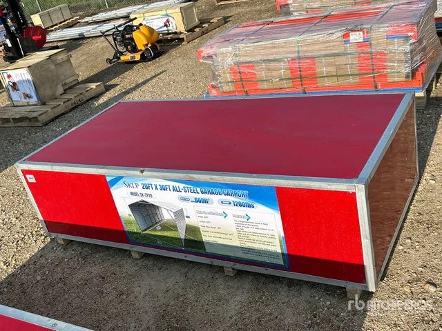 2026 SKLP SK-ZP20 20 ft x 30 ft All-Steel Carport (Unused)