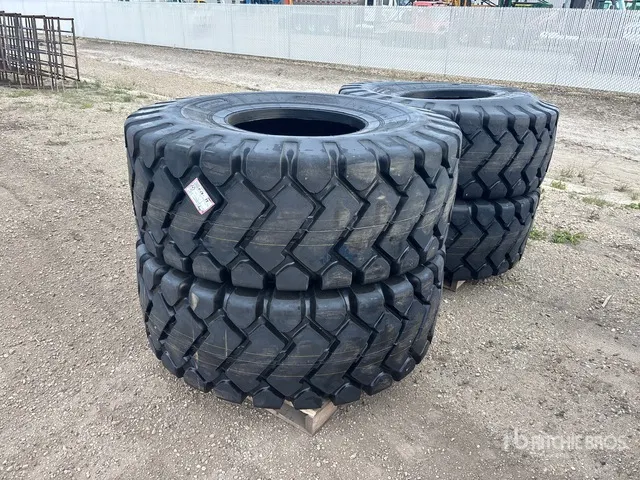 Quantity of (4) Bedrock 23.5x25 Tires (Unused)