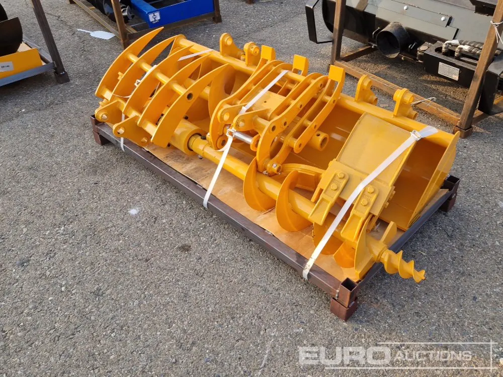 Unused 2026 Captok Qty (7) Rake, Ripper, Graber, 12" Auger, 16" Auger, 8" Narrow Bucket, 32" Bucket to suit Cat301 Excavator