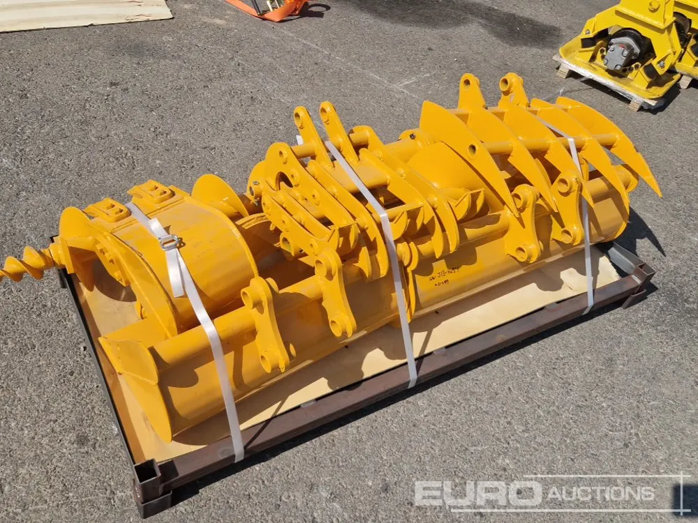 Unused 2026 Captok Qty (7) Rake, Ripper, Graber, 12" Auger, 16" Auger, 8" Narrow Bucket, 32" Bucket to suit Cat301 Excavator