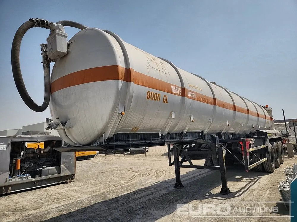 2012 Transworld 3S, Tri Axle, Waste Water Tanker Trailer, 8000 Gallon