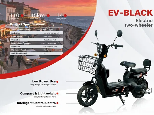 2026 EV-BLACK Electric Scooter (Unused)