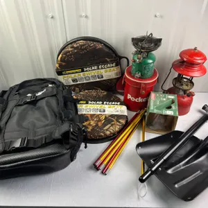Hiking Backpack, Coleman Lantern and Portable Stove