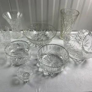 Decorative Clear Glass Vases and Bowls