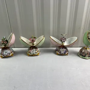 Porcelain Decorative Eggs Music Boxes