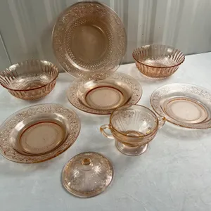 Vintage Pink Glass Dishes