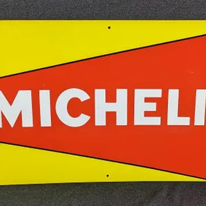 VINTAGE MICHELIN XY TIRES SIGN WITH BIBENDUM MAN