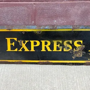 PORCELAIN SIGN RAILWAY EXPRESS AGENCY