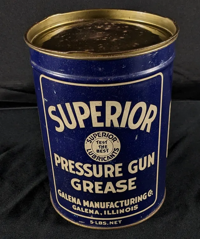 5# GREASE CAN SUPERIOR PRESSURE GUN GREASE GALENA ILLINOIS