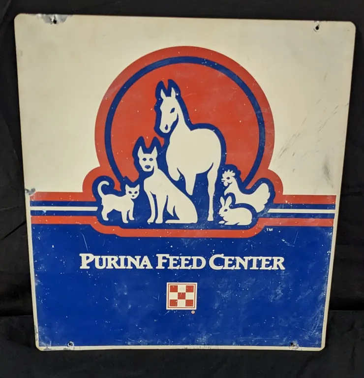 PURINA FEED CENTER SIGN (2 SIDED)