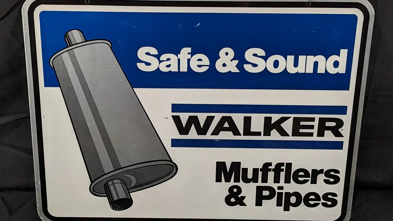 WALKER MUFFLERS & PIPES SIGN (2 SIDED)