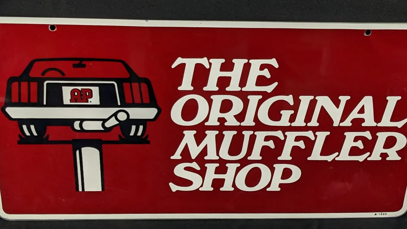 AP THE ORIGINAL MUFFLER SHOP SIGN (2 SIDED)
