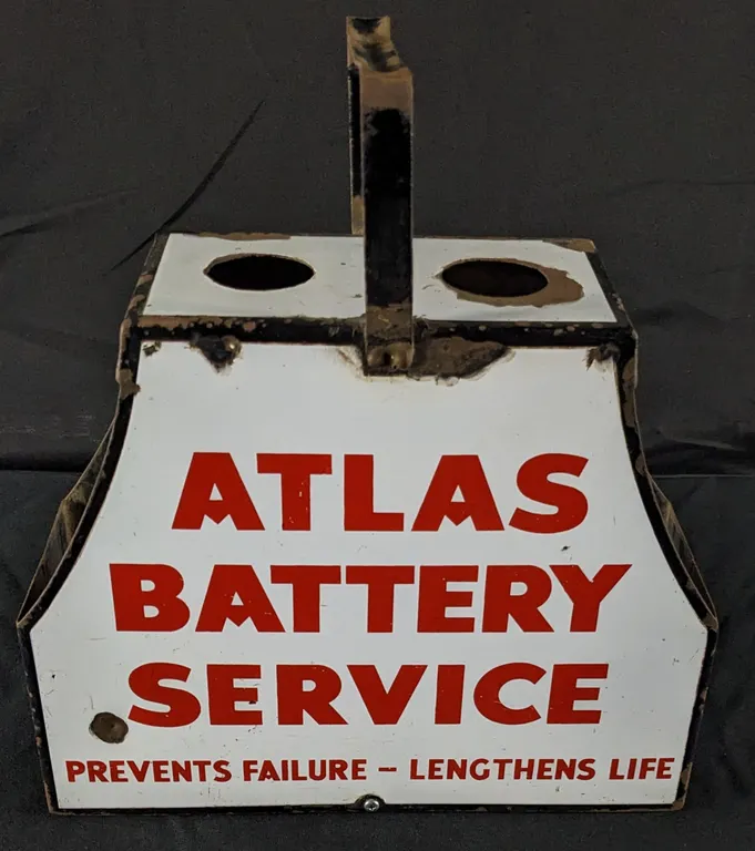 PORCELAIN ATLAS BATTERY SERVICE KIT TOTE
