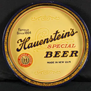 BEER TRAY HAUENSTEIN'S SPECIAL BEER NEW ULM MINNESOTA MINN MN HAUENSTEIN