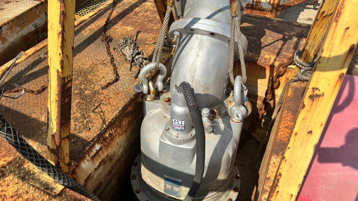 GORMAN RUPP S12A1-E140 12 IN. ELECTRIC SUBMERSIBLE DEWATERING BARGE MOUNTED PUMP