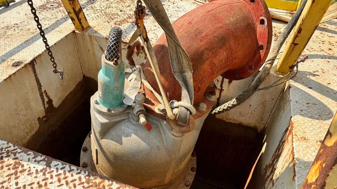 GORMAN RUPP S12A1-E140 12 IN. ELECTRIC SUBMERSIBLE DEWATERING BARGE MOUNTED PUMP SN: 1614264