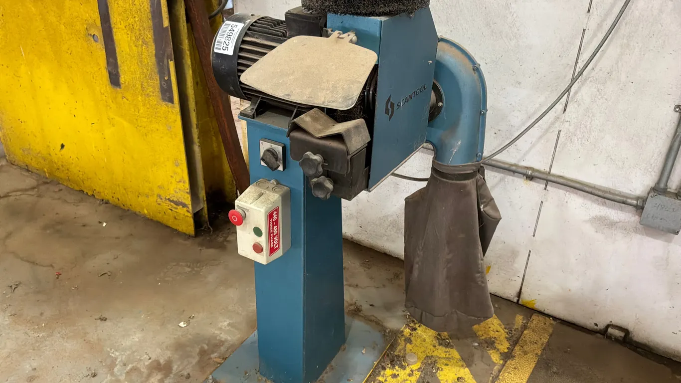 SCANTOOL TD45X SERIAL#115598, DEBURRING MACHINE, EXTRA WIRE WHEEL