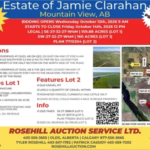 Estate of Jamie Clarahan Land Auction