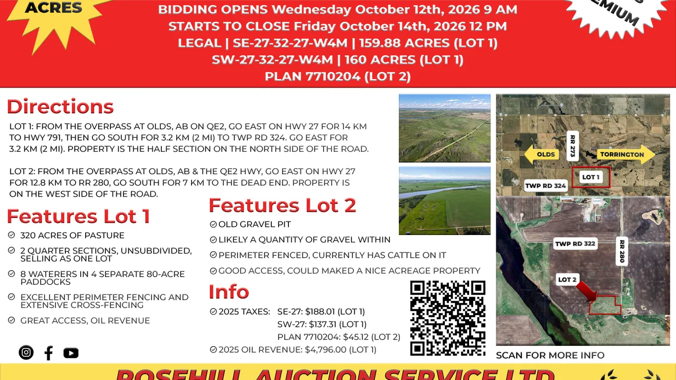 Estate of Jamie Clarahan Land Auction - PLAN: 7710204 – 13.68 acres m/l