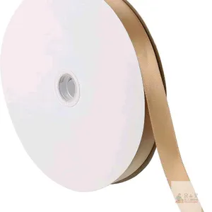 New 0.79 Inch Wide 100 Yards Satin Ribbon, Solid Crafts Roll for Party Home DIY Wrapping Decoration Deep Khaki