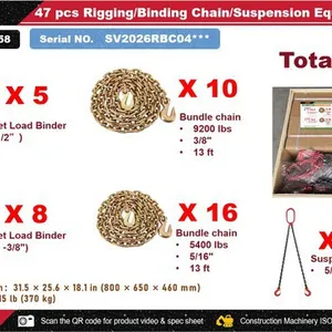 Quantity of 2026 STARVOX SV-RBC58 Rigging/Binding & Chain/Suspension Equipment (Unused)