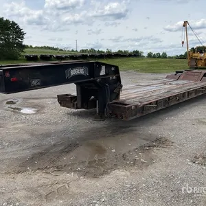 1983 Rogers TH35DSF20-57-P20 T/A Double Drop Removable Gooseneck Lowboy Trailer