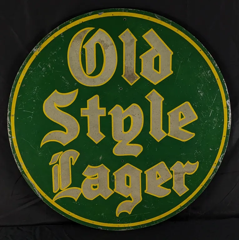 HEILEMANS OLD STYLE LAGER BEER SIGN LA CROSSE WISCONSIN