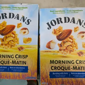 Jordans Morning Crisp Granola Bursting with Nuts 400g, 2 Boxes, Non-GMO, Best Before 2026 Some boxes may have damage but interior bag is sealed.