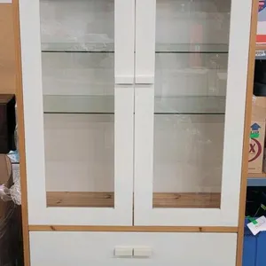 Dining Room 2-Door / 3 Glass Shelf Cabinet . Measures 38 ¼"×83"×15 ¾"