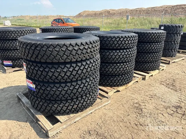 Quantity of (12) Taitong 11R24.5 Drive Tires (Unused)