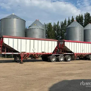 1999 Lode King 27 ft Tri/A Super B-Train Lead Grain Trailer