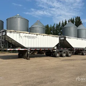 2002 Lode King 28 ft Tri/A Super B-Train Lead Grain Trailer