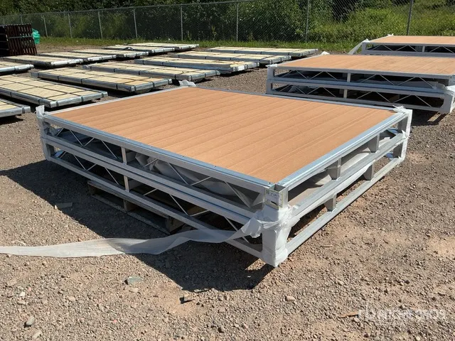 Quantity of (2) 2026 BYT BDF6 6 ft x 8 ft Aluminum Boat Dock Section Kit (Unused)