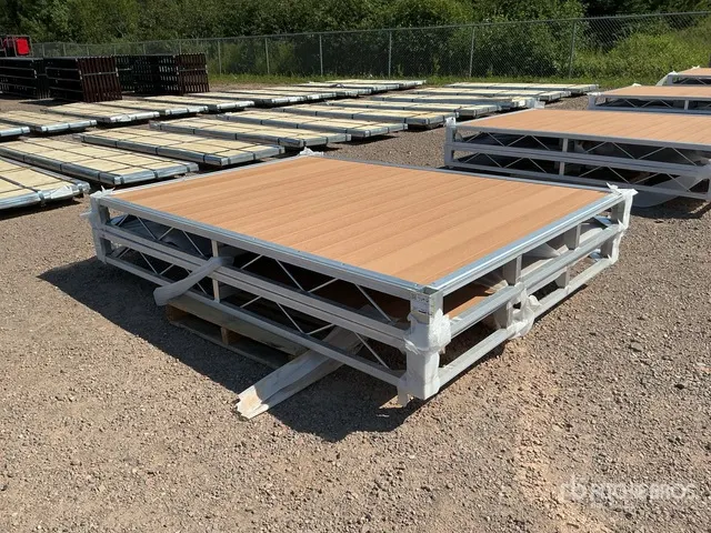 Quantity of (2) 2026 BYT BDF6 6 ft x 8 ft Aluminum Boat Dock Section Kit (Unused)