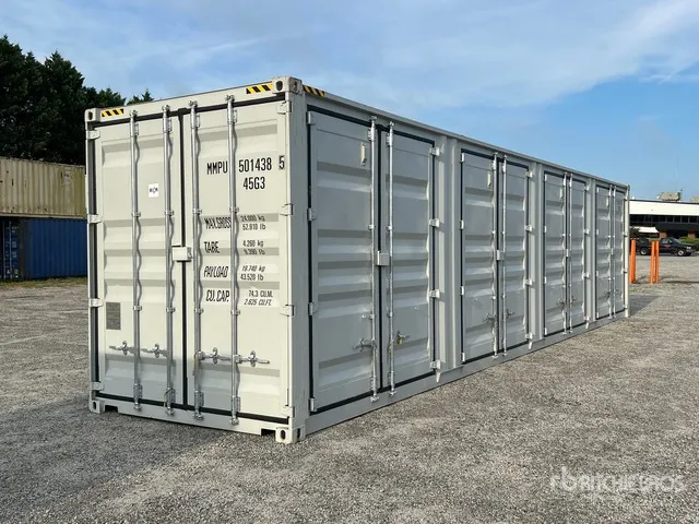 2026 40 ft High Cube Multi-Door Storage Container