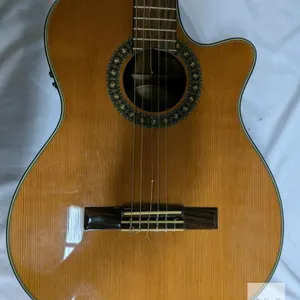 Fender CN-240SCE NAT Thinline Classical Acoustic-Electric Guitar, Cedar Top, Fishman, Hard Case, See photos for condition