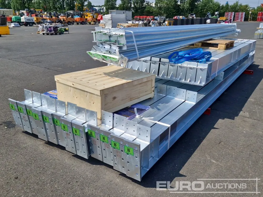 Unused 2026 Best Machinery High Strength Steel Framed Building, L30mxw15mxh4.5m, 5 X6m Bays, 12x Stanchions, 12x Rafters, 8x Roof Brace, 8 X Side Brac