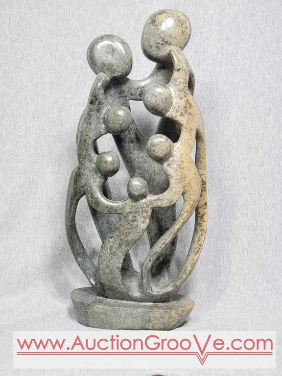 Shona Family of 7. 17.5" x 8" x 3". A4