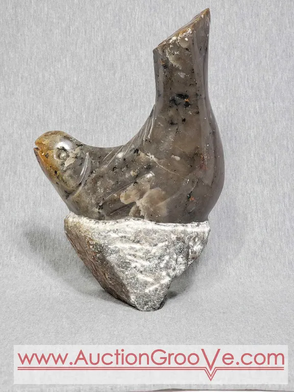 Shona Fish Sculpture. Signed by Artist E. Zvobso. 11 x 7 x 3.5. A4
