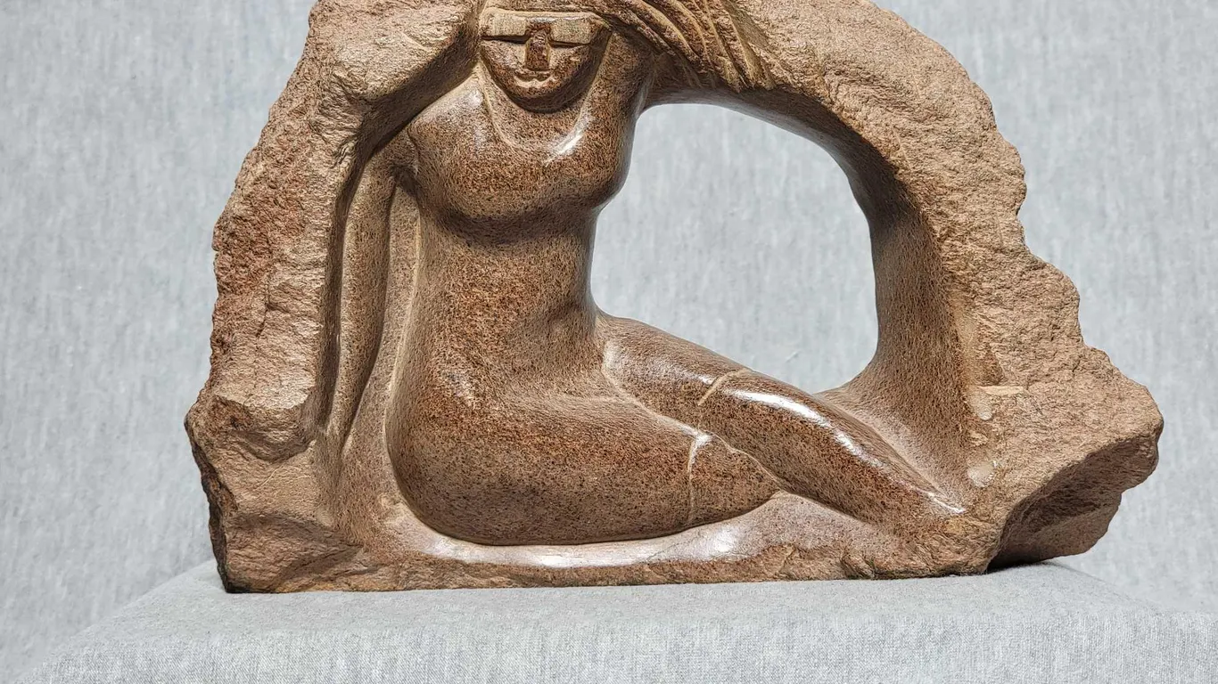 SOLD Shona Carving of a Woman. Signed H. KING. 5.5 x 8 x 2.5. Subject to prior sale. We will try to mark it immediately if sold. Call or text your inq
