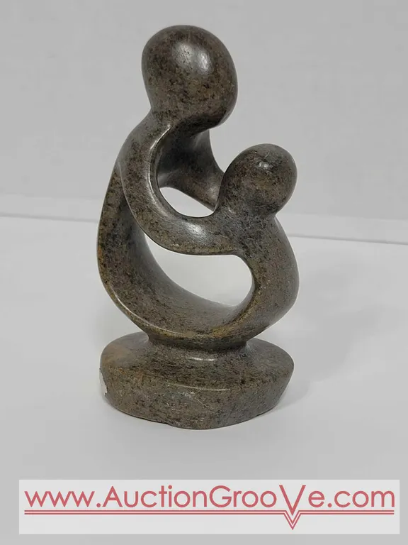 Shona Mother and Child Statue. Hand Carved in Zimbabwe. See photos. 4.5" x 2.5 x 1.5". D4