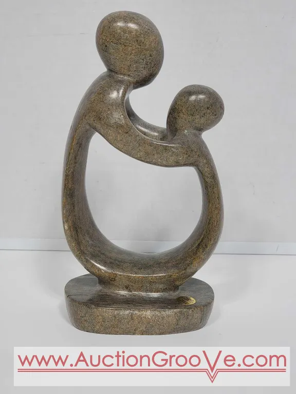 Shona Mother and Child Statue. Hand Carved in Zimbabwe. See photos. 8" x 4 x 3". D4