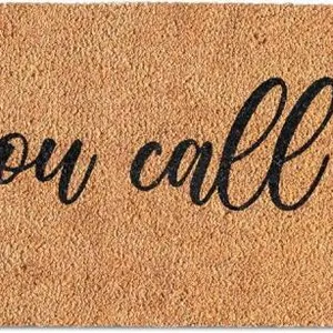 Did You Call First Doormat 50x15 Inch, Funny Long Door Mat for Covered, Large Welcome Mat, Did You Call Doormat w/Nonslip Backing Outdoor
