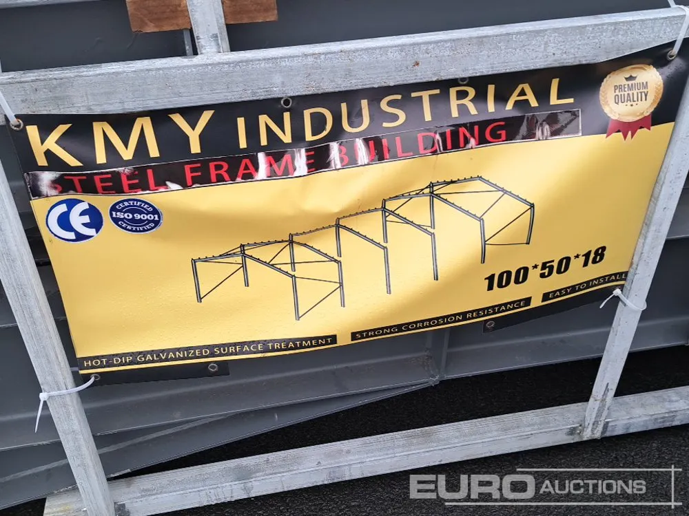 Unused 2026 KMY Industrial 100x50x18' Steel Framed Building