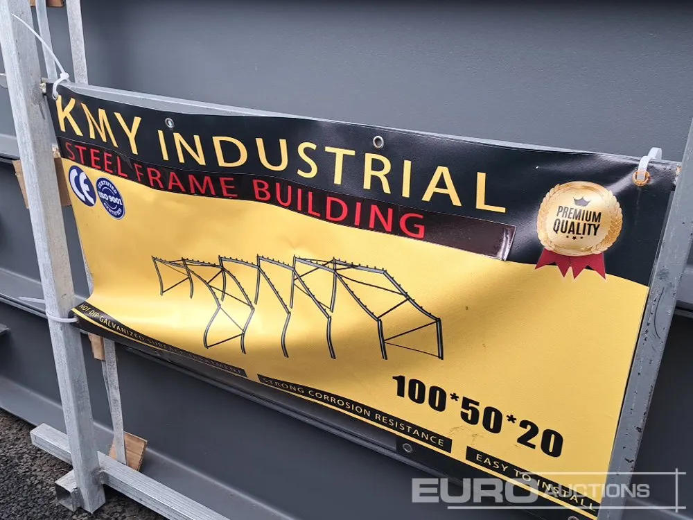 Unused 2026 KMY Industrial 100X50X20' Steel Framed Building