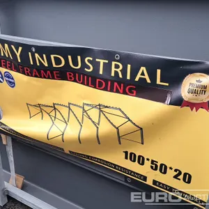 Unused 2026 KMY Industrial 100X50X20' Galvanized Steel Framed Building 