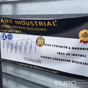 Unused 2026 KMY Industrial 100x60x18' Galvanized Steel Framed Building 