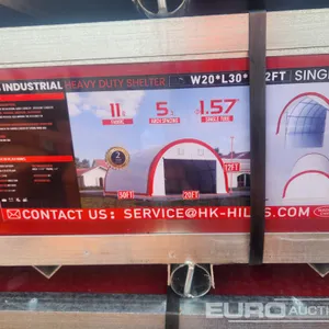Unused 2026 Hills Industrial Heavy Duty Shelter 20'x30'x12' (Cannot Be Reconsigned) 
